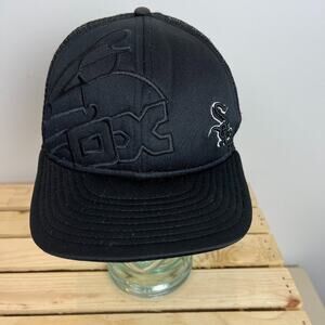 White Sox 2009 Black on Black Embroidered New Era Fitted Hat